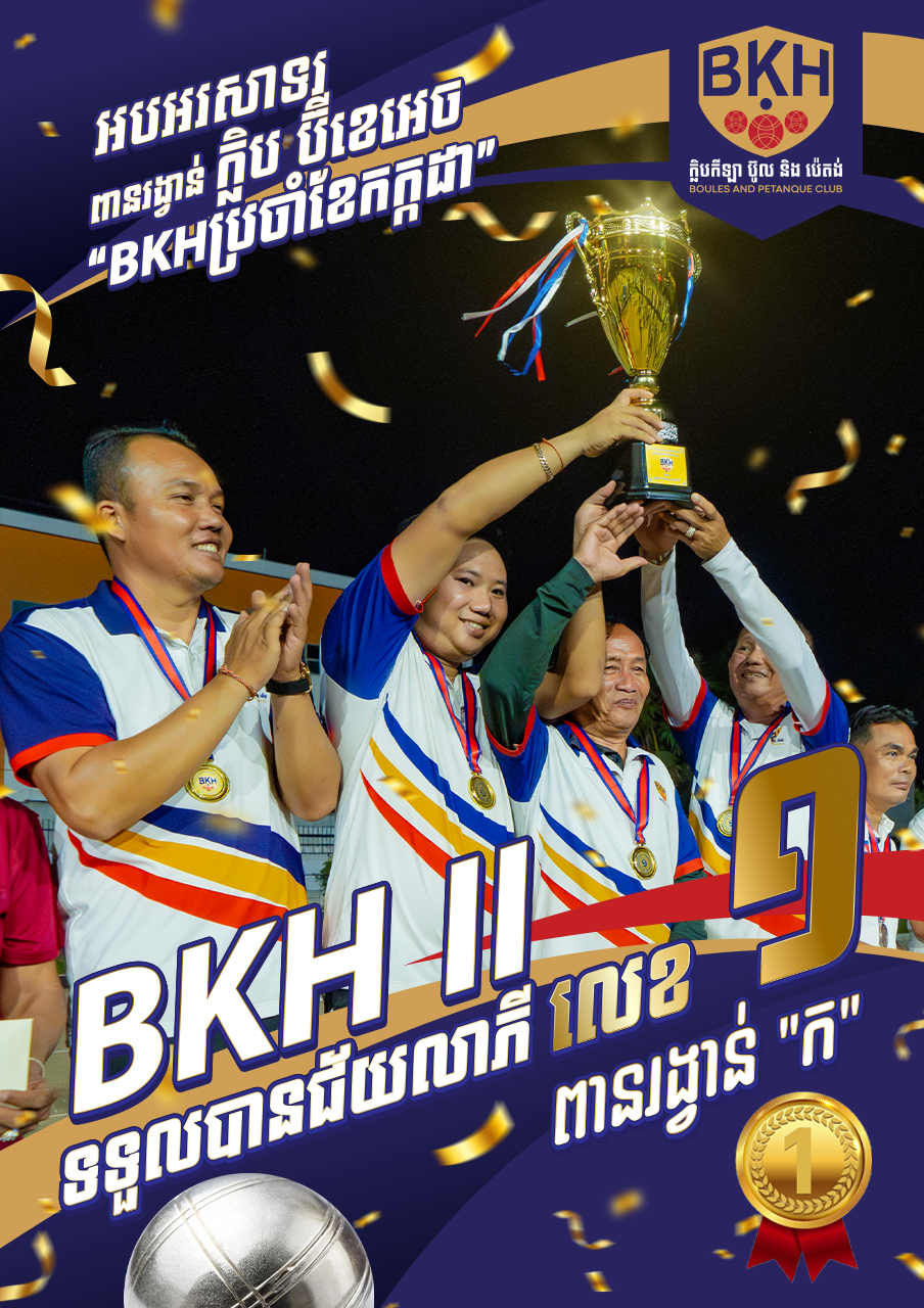 អបអរសាទរជើងឯកប្រចាំខែកក្កដា!